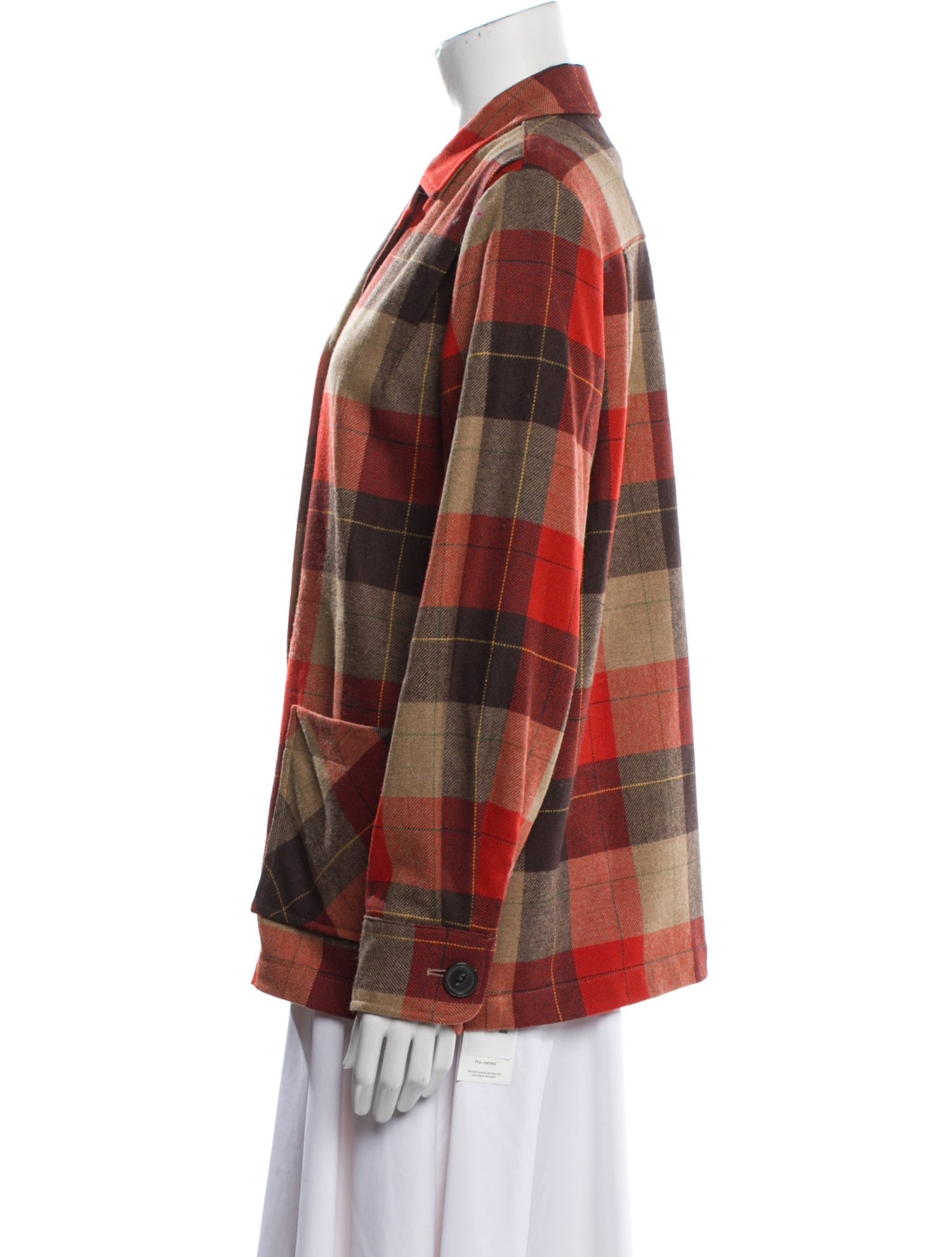 Pendleton Virgin Wool Plaid Print Blazer